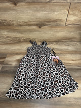 NEW Diane Von Furstenberg Floal Smocked Dress Black sz 2T