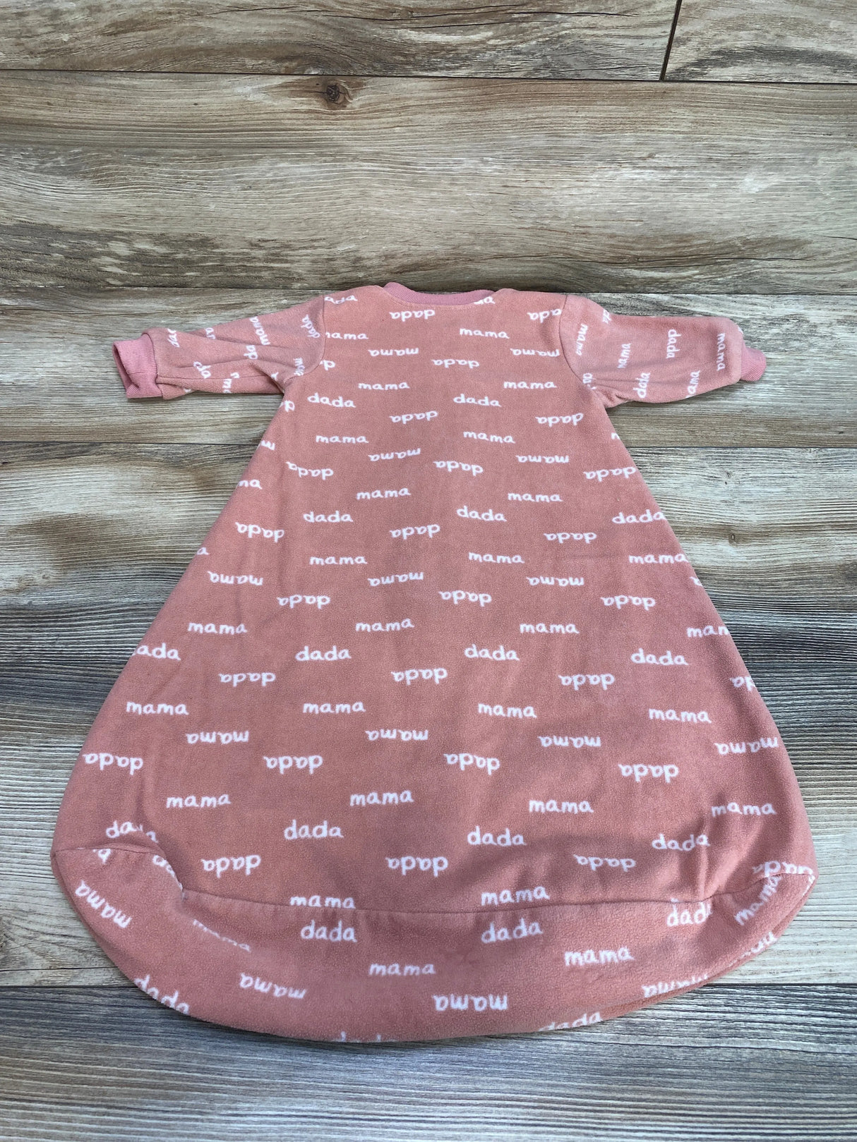 Carter's Mama Dada Fleece Sleep Sack Pink sz 0-3m