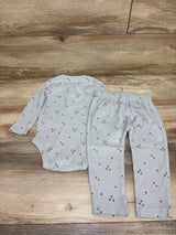 Carter's 2pc Waffle Knit Henley Bodysuit & Pants Set Blue sz 18m