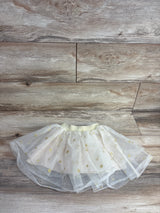 Fao Schwarz Gold Star Tutu Skirt Cream sz 3-4T