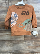 NEW Star Wars Sweatshirt Caramel sz 2T