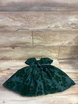 Katie M Embroidered Floral Tulle Dress Green sz 2T
