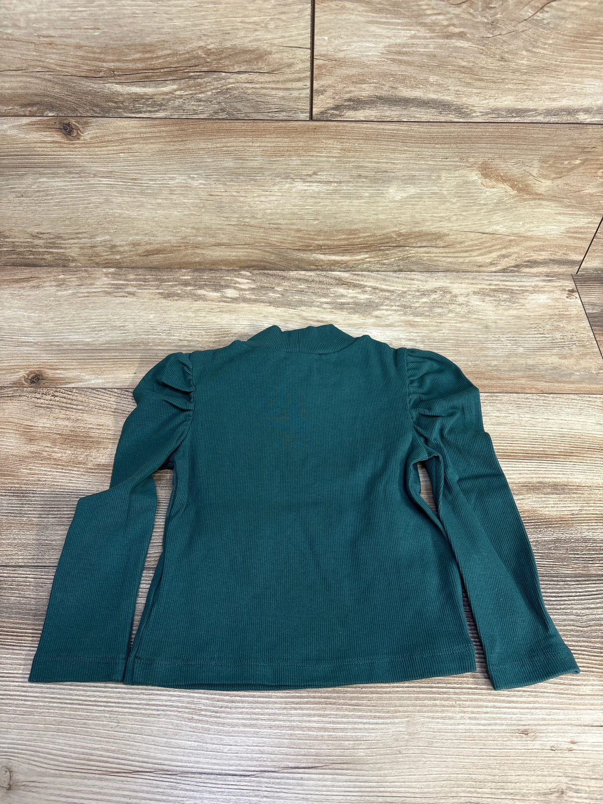 NEW Baby Gap Solid Puff Sleeve Rib Shirt Emerald sz 18-24m