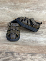 Wonder Nation Brown Fisherman Sandals sz 4c