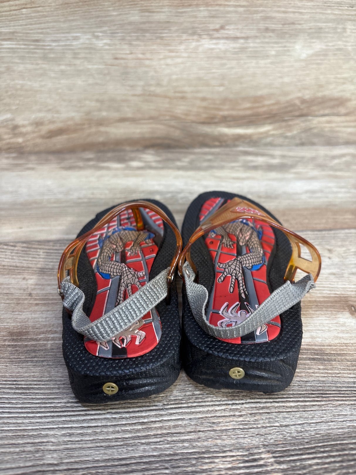 Marvel Spider-Man Sandals Black sz 8/9c