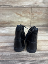 Old Navy Faux-Leather Combat Boots Black sz 6c