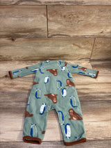 Carter's Blanket Coverall Green sz 6m