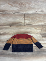Cat & Jack Color Block Cable Knit Sweater Red sz 2T