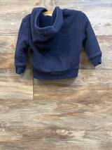 Baby Gap Sherpa Lined Full Zip Jacket Navy sz 2T