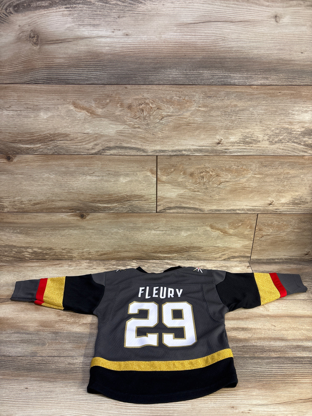 NHL Vegas Golden Knights Marc-Andre Fleury #29 Alternate Jersey Grey sz 2/4T
