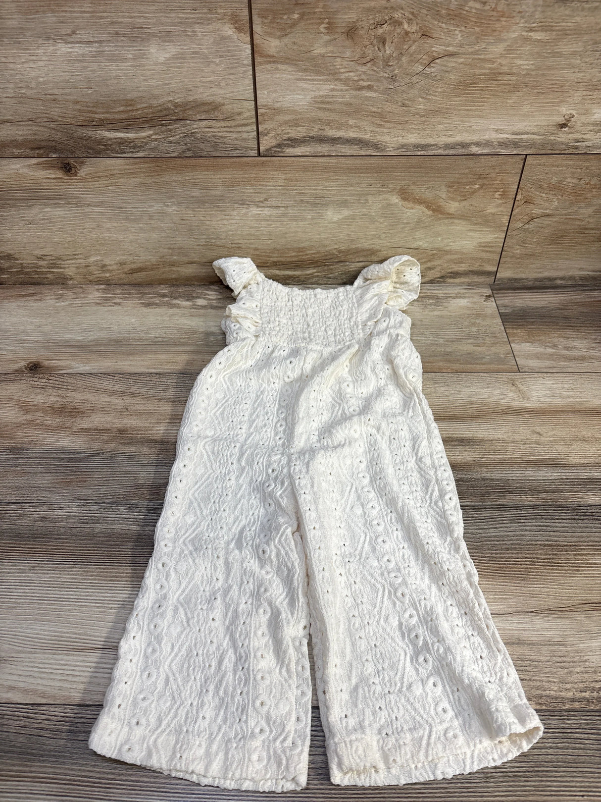 Shein Textured Jumpsuit Ivory sz 12-18m