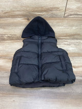 Old Navy Water Resistant Hooded Puffer Vest Black sz 2T