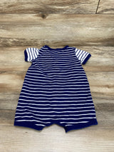 Carter's Striped Romper Navy sz 18m