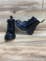 Dr. Martens 1460  Lace Up Boots Patent In Black  sz 8c