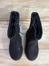 NEW Cat & Jack Pip Shearling Style Boots Black sz 7c