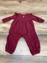 Carter's Floral Ruffle Coverall Red sz 9m