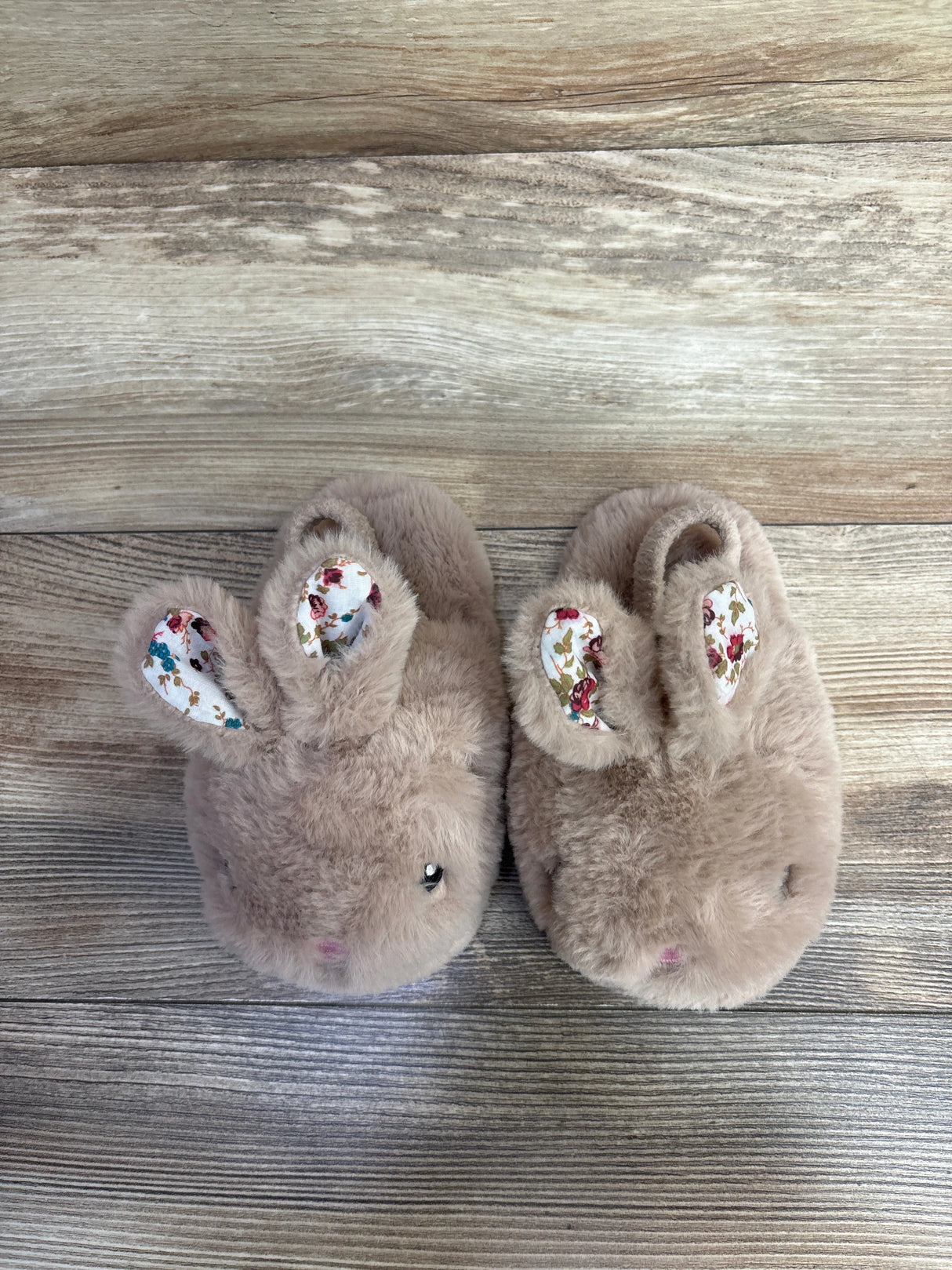 Wonder Nation Bunny Aline Slippers Beige sz 7-8c