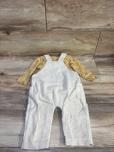 Disney Baby 2pc Winnie The Pooh Corduroy Overall Set Yellow sz 12m