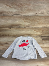 Old Navy Heart Ballerina Shirt Grey sz 5T