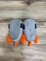 Wonder Nation Toddler Boys Plush Gray Outer Space Rocket Ship Slippers