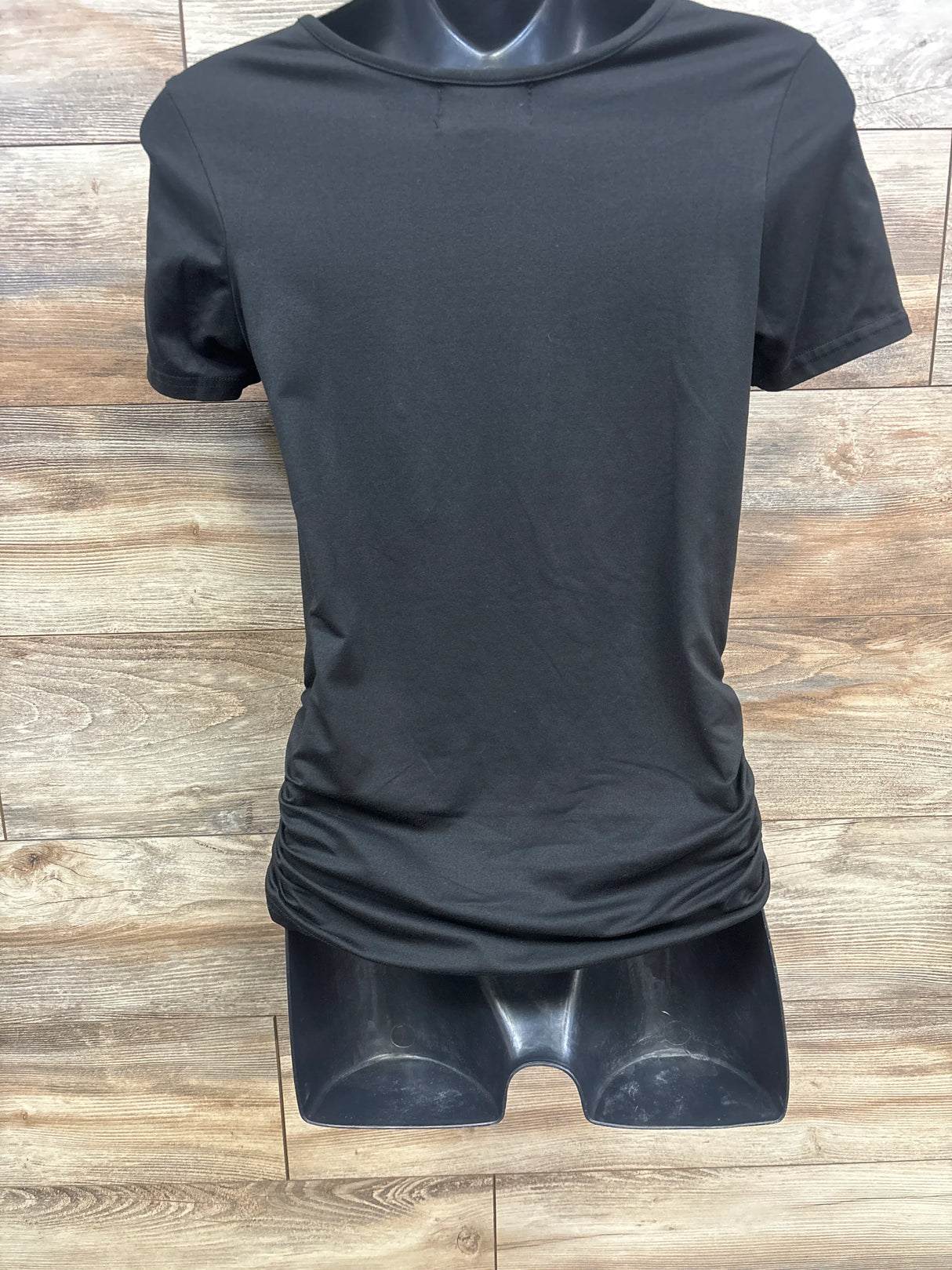 Emma's Expressions Ruched Shirt Black sz Small - Me n Mommy To Be