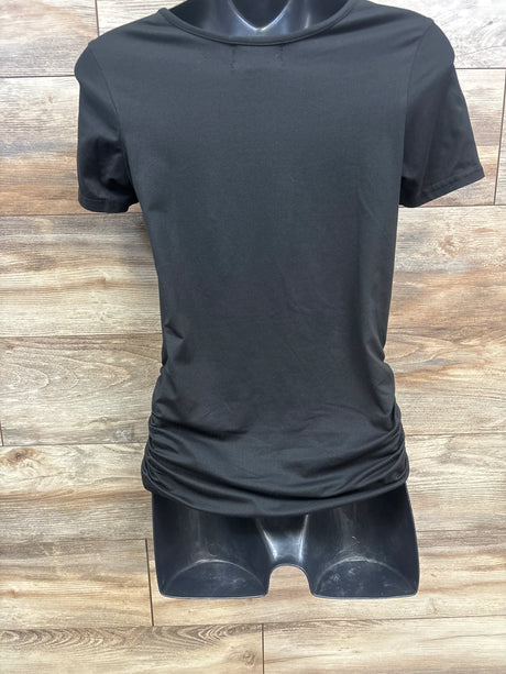 Emma's Expressions Ruched Shirt Black sz Small - Me n Mommy To Be