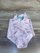 NEW H&M Patterned 1pc Swimsuit Pink sz 18-24m