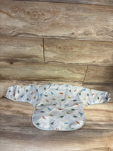 Tiny Twinkle Mess Proof/Waterproof Long Sleeve Bib Dinosaur Print sz 6-24m