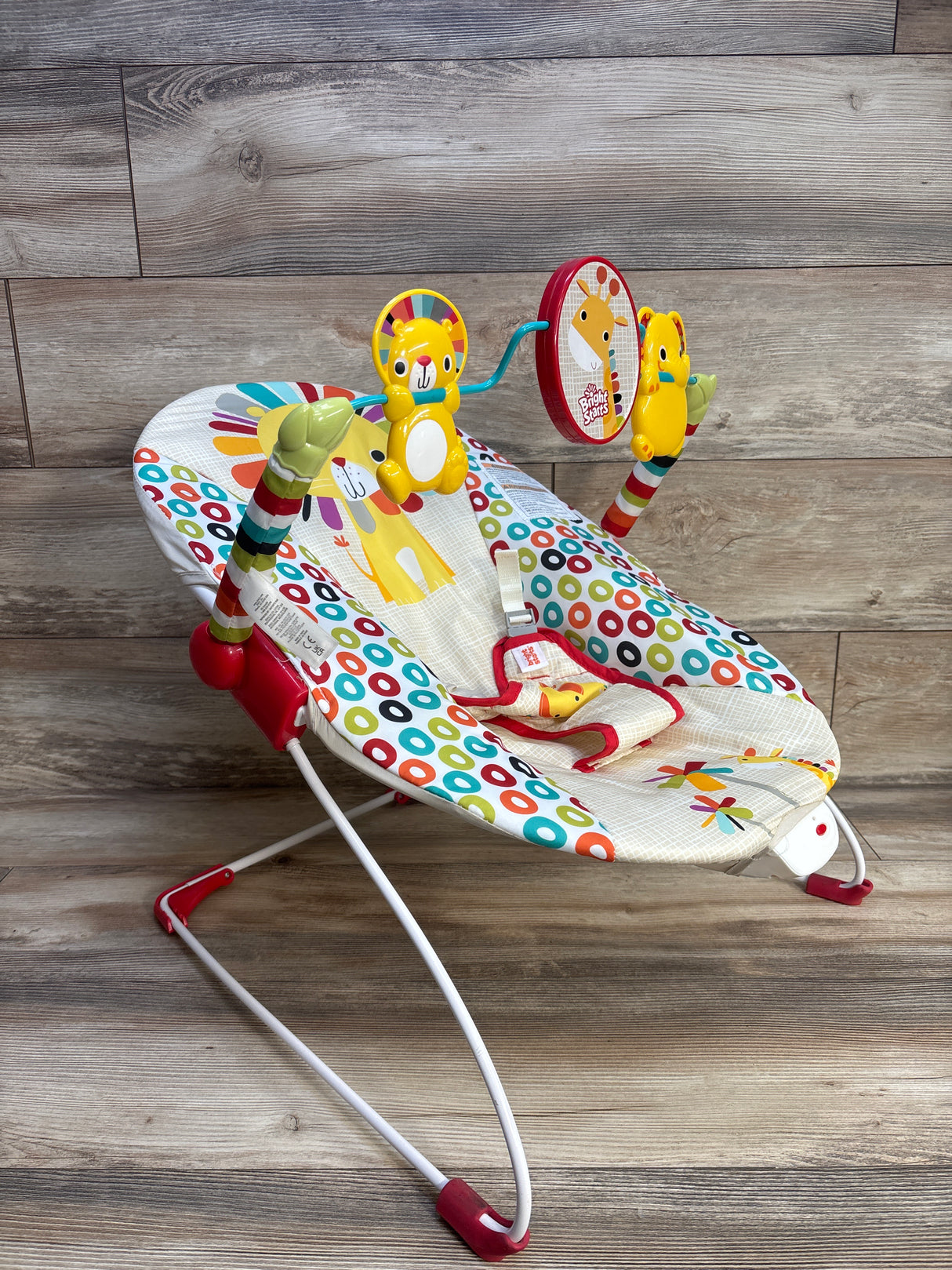 Bright Starts Portable Baby Bouncer in Playful Pinwheels