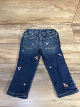 Cat & Jack Embroidered Skinny Jeans Blue sz 18m