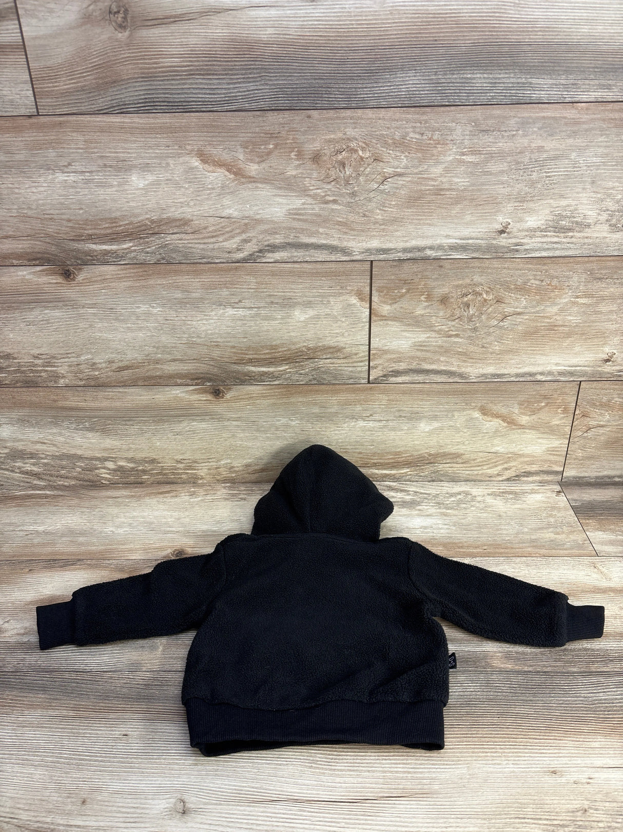 Olive + Scout Sherpa Hooded Sweatshirt Black sz 12-18m