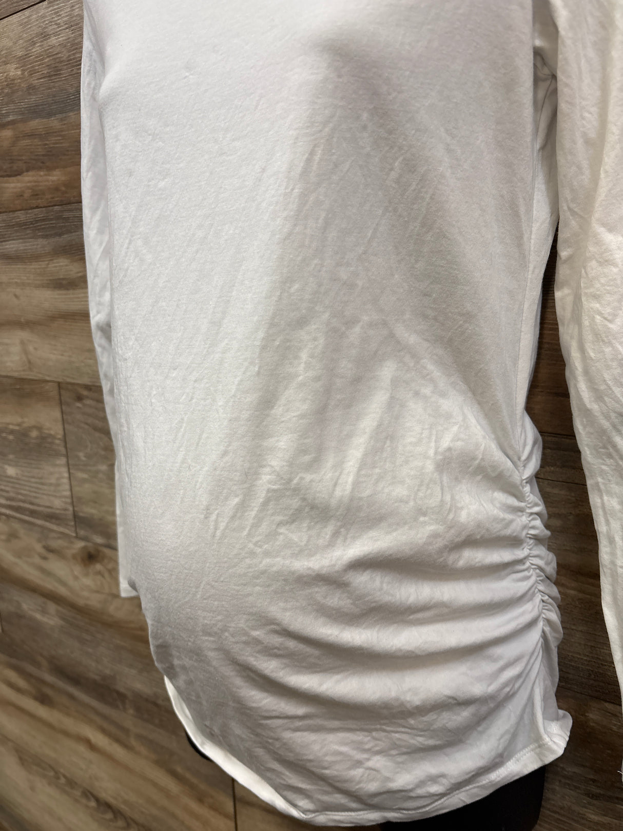 Old Navy Fitted Long Sleeve Shirt White sz Medium