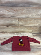 Disney Junior Mickey Mouse Pullover Bodysuit Red sz 18m