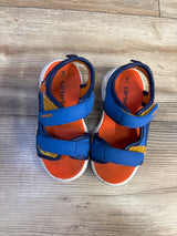 Carter's Light Up Dinosaur Double Strap Sandals Blue sz 9c