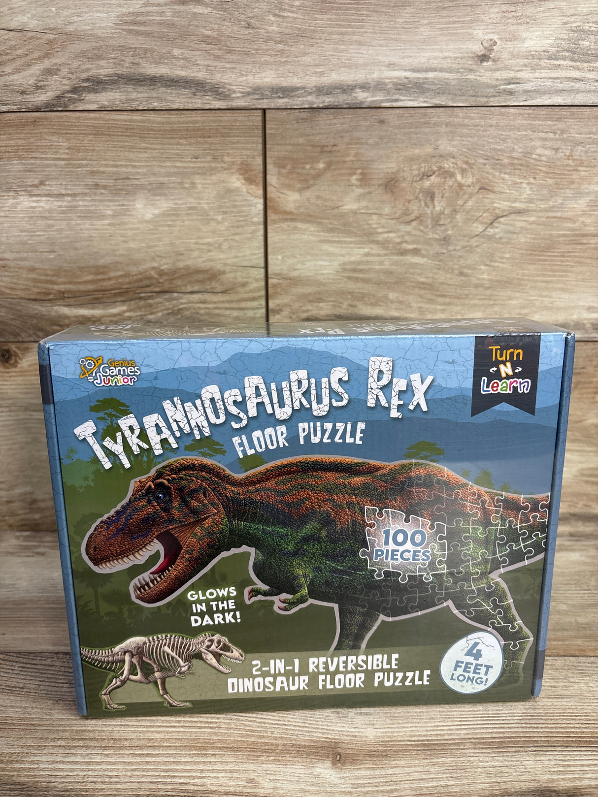 NEW Genius Games Junior Tyrannosaurus Rex Dinosaur Jigsaw Puzzle 100pc