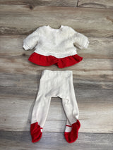 Disney Baby Store Minnie Mouse Sherpa Peplum Sweatshirt White sz 0-3m