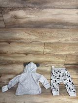 NEW Disney Baby 2pc Mickey Mouse Pull Over Sweater & Joggers Grey sz 12m