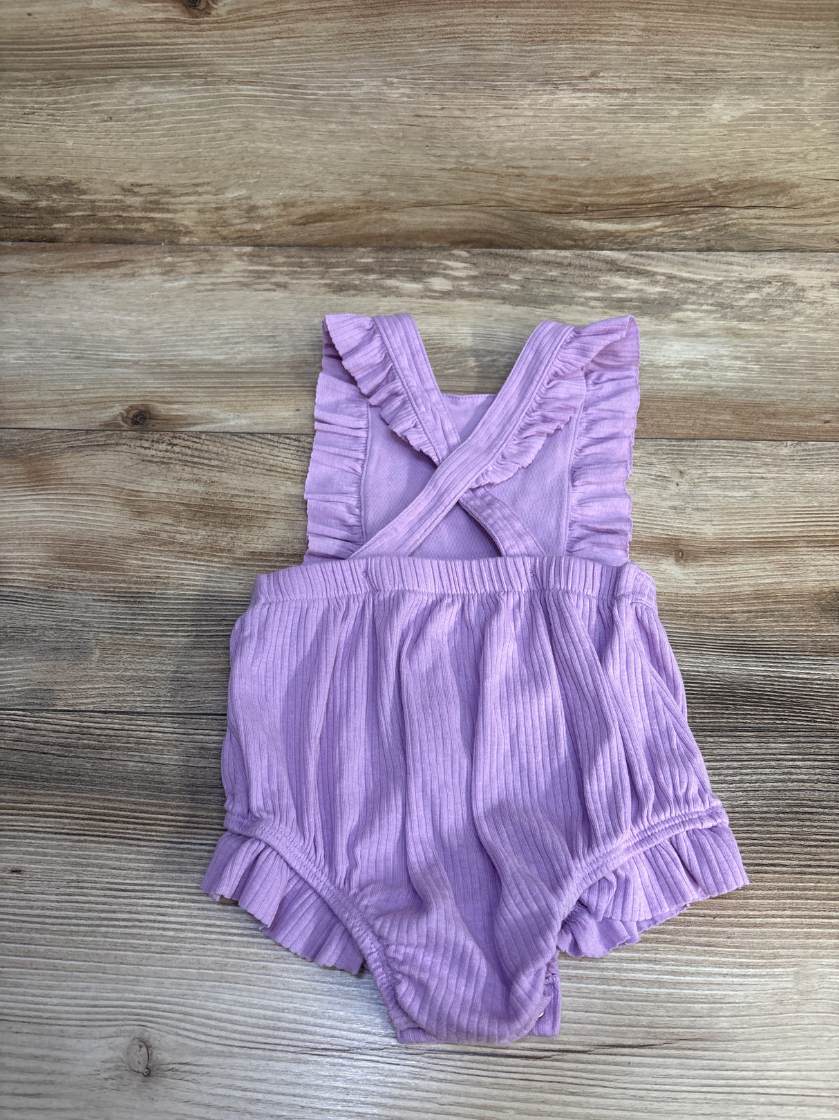Cat & Jack Ribbed Bubble Romper Purple sz 18m