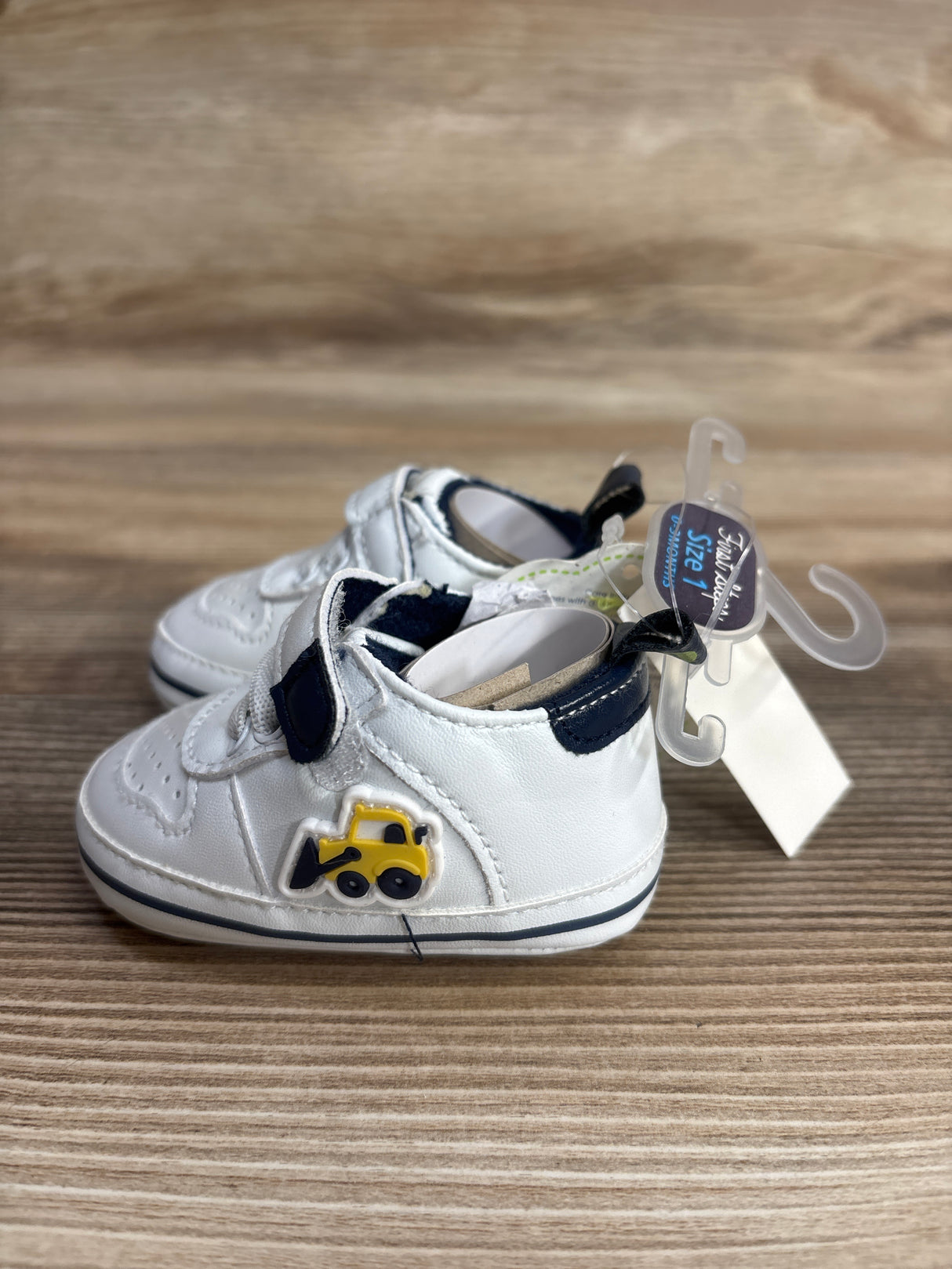 NEW First Steps Soft Sole Shoes White sz 1c