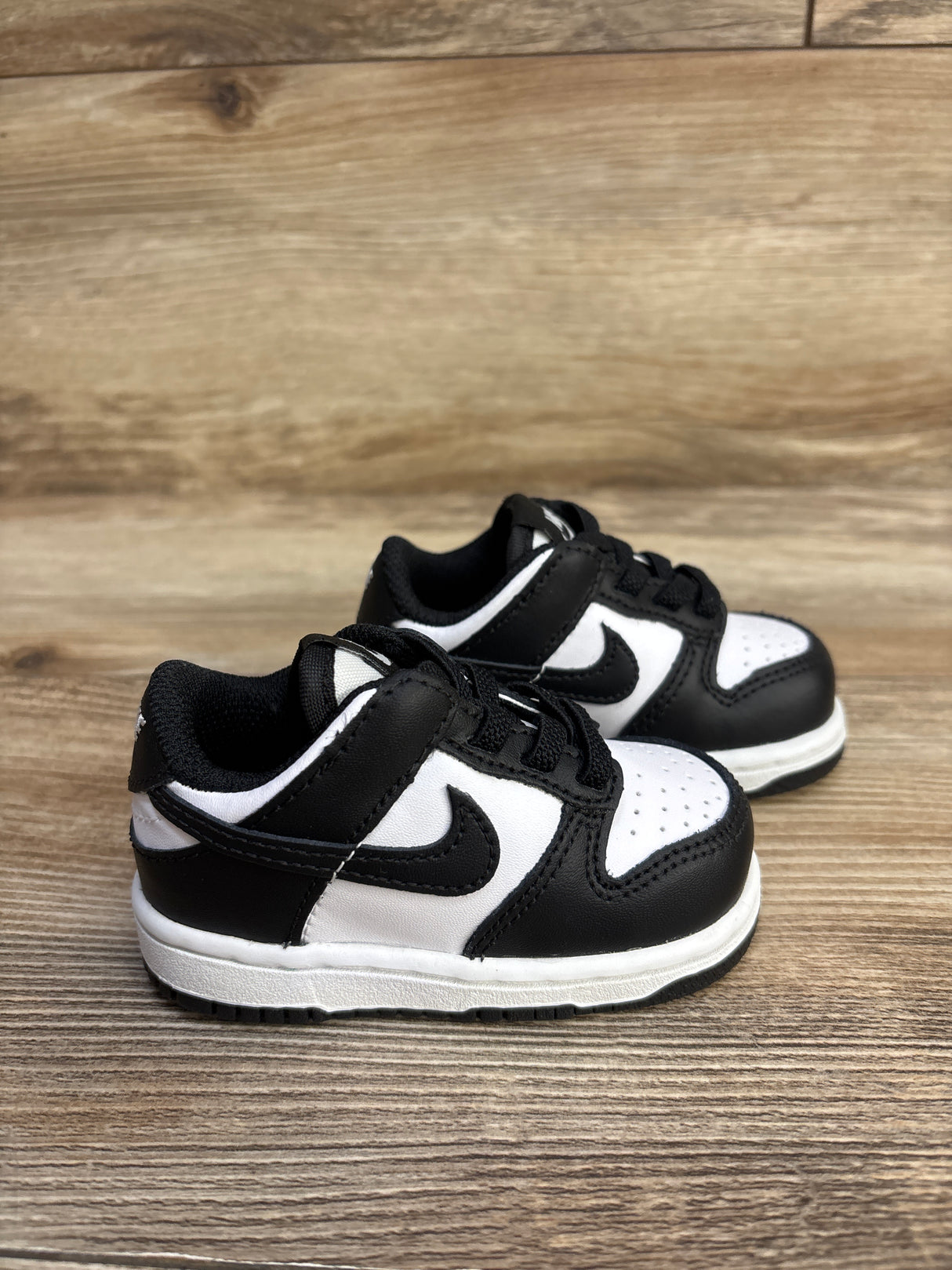 Nike Dunk Low TD 'Black White' Sneakers sz 4c