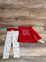 NEW Cat & Jack 2pc Seek Magic Every Where Shirt & Bottoms Set Red sz 2T