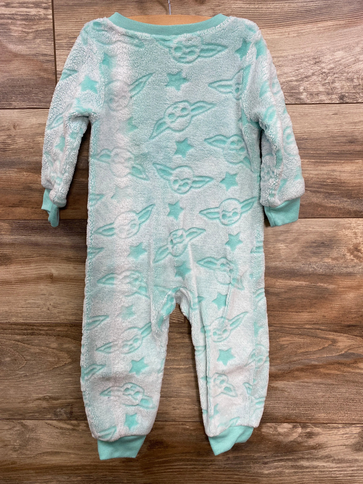 Star Wars Plush Unionsuit Teal sz 3T