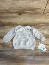 NEW Disney Baby Mickey Mouse Sweatshirt Grey sz 0-3m