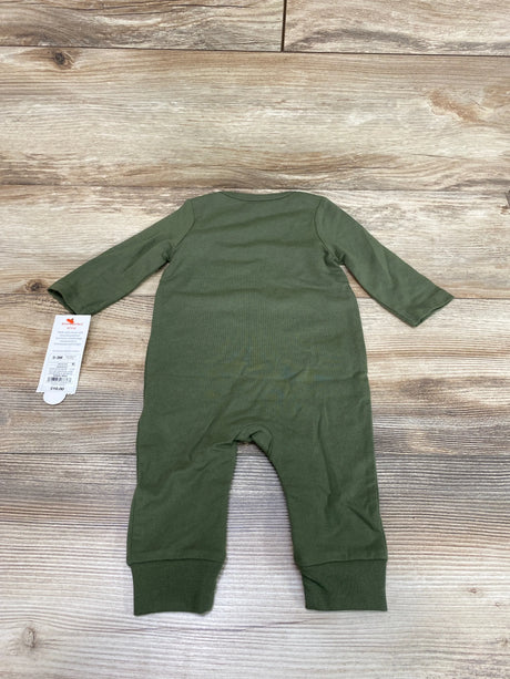 NEW Cat & Jack Hello Fall Coverall Green sz 0-3m - Me n Mommy To Be