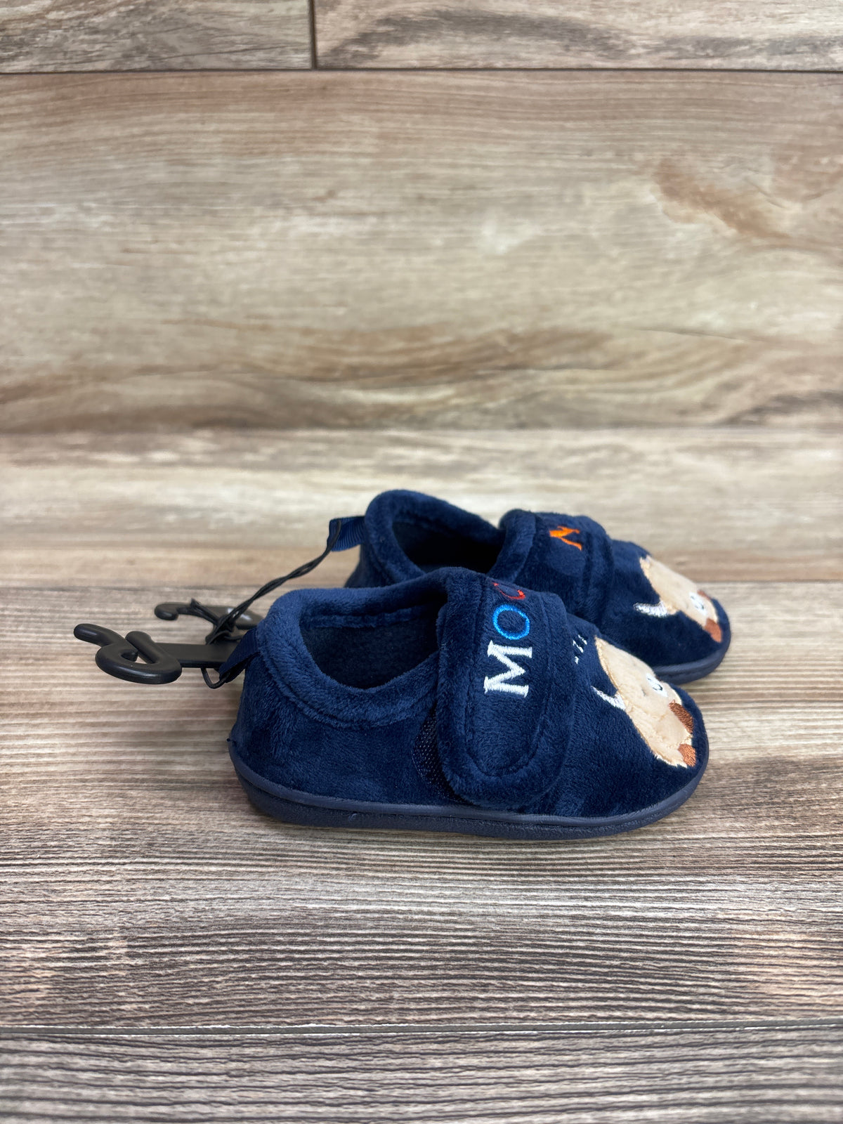 NEW Wonder Nation Moo Nite Slippers Navy sz 4c
