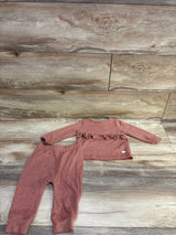 7 For All Mankind 2pc Knit Peplum Top & Pants Set Pink sz 6-9m