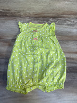 Simple Joys Polka Dot Shortie Romper Neon Yellow
