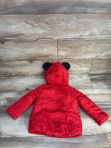 Disney Junior Minnie Mouse Puffer Snowsuit Red sz 3T