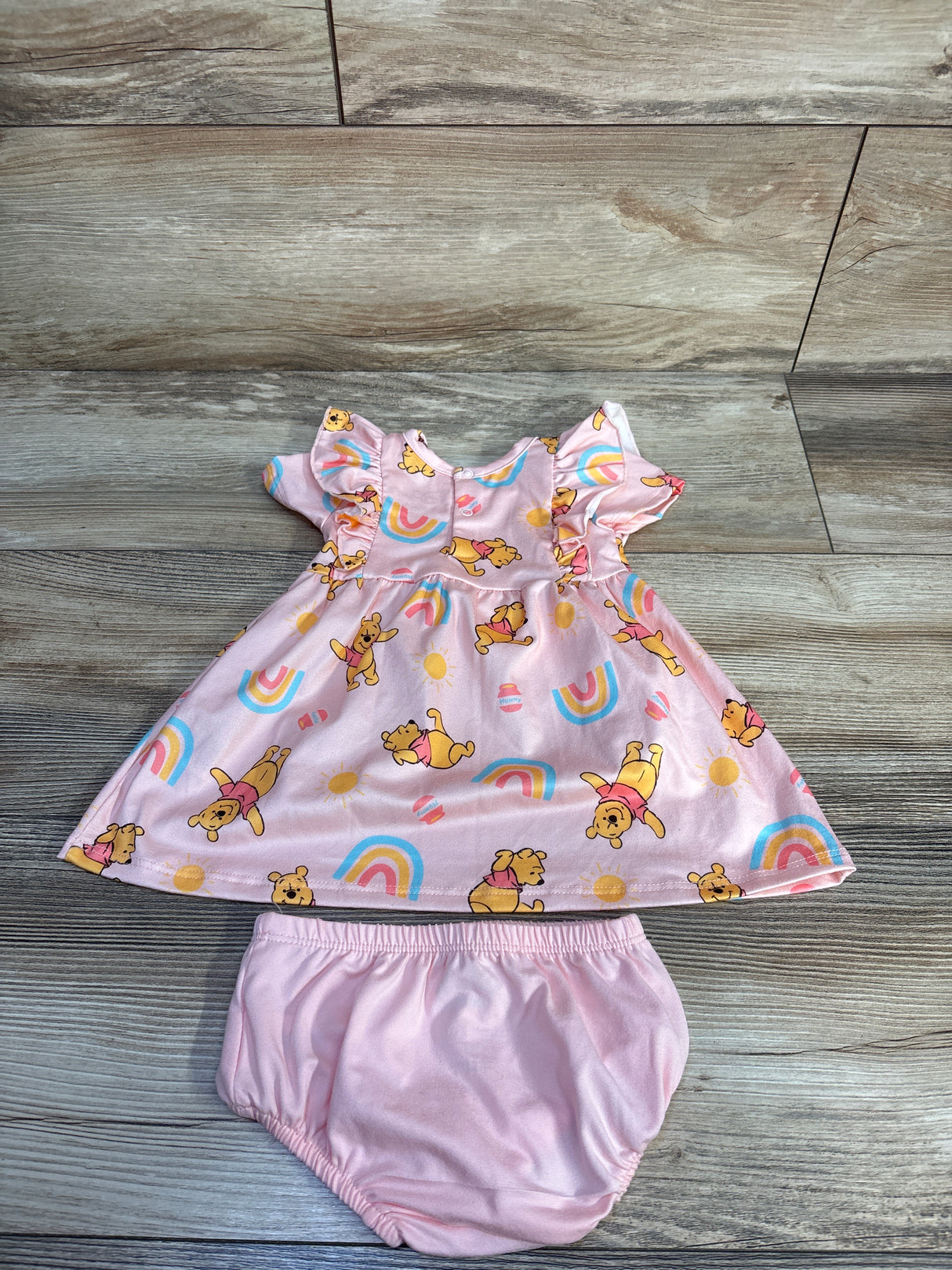 NEW Disney Baby 2pc Winnie The Pooh Dress & Bloomers Pink sz 3m