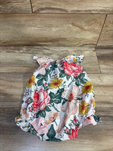 Floral Bubble Romper White sz 12m